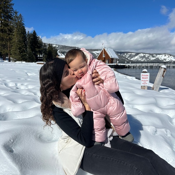 Snowsuit 6-12 months: Gap baby soft pink - Picture 2 of 2